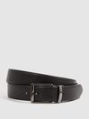 Reiss Black/Brown Ricky Reversible Leather Belt
