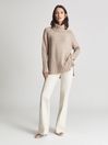 Reiss Nude Stevie Cashmere Blend Roll Neck Jumper