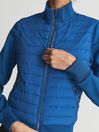 Reiss Blue Skylar Jersey Hybrid Jacket