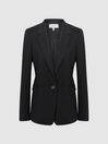 Reiss Black Haisley Petite Single Breasted Suit Blazer