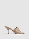Reiss Nude Beaumont Folded Mules