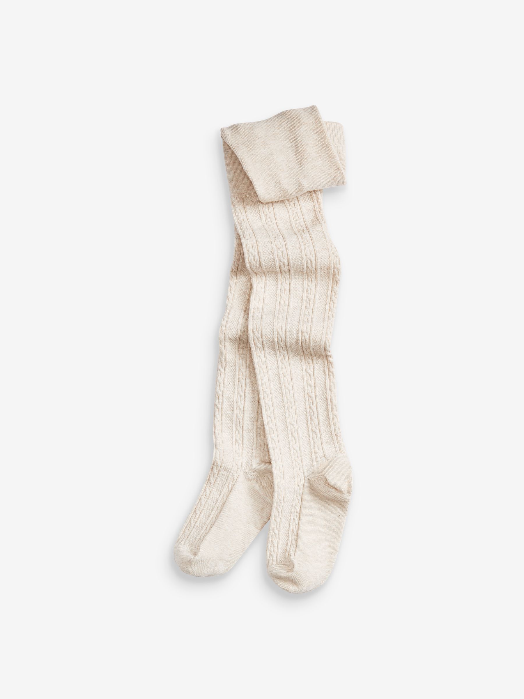 Buy Oatmeal Cream Cotton Rich Cable Tights from the Joules online shop