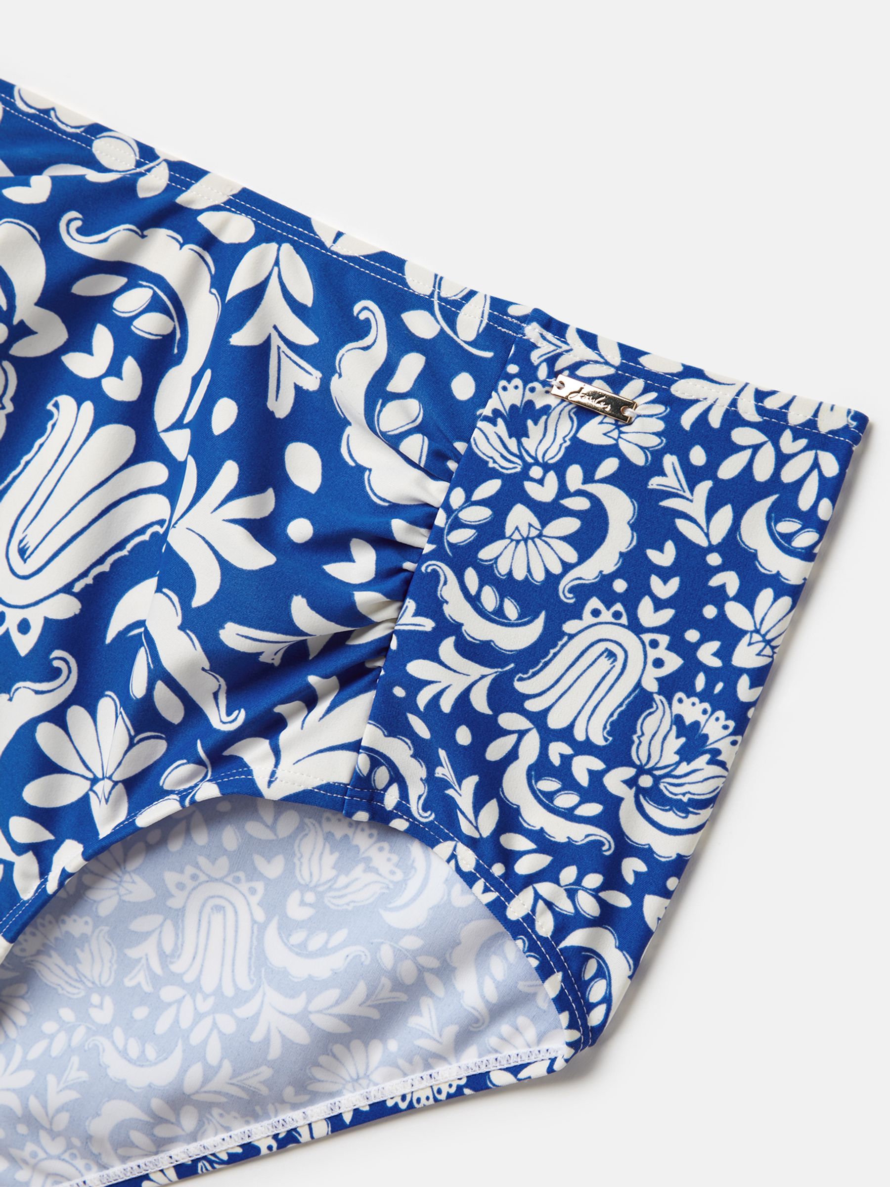Buy Joules Jasmine Blue Mosaic Bikini Bottoms from the Joules online shop