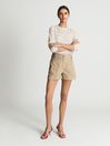 Reiss Stone Romana Cargo Denim Shorts