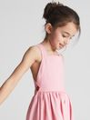Reiss Pink Matilda Jr Cross Back Dress