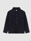 Reiss Navy Greenwich Senior Button-Down Oxford Shirt