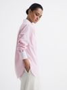 Reiss Pink Grace Plain Collared Shirt