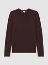 Reiss Bordeaux Wessex Pure Wool Jumper