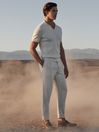 Reiss White Brighton Relaxed Drawstring Trousers with Turn-Ups