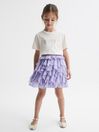 Reiss Lilac Lola Junior Ruffle Tulle Skirt