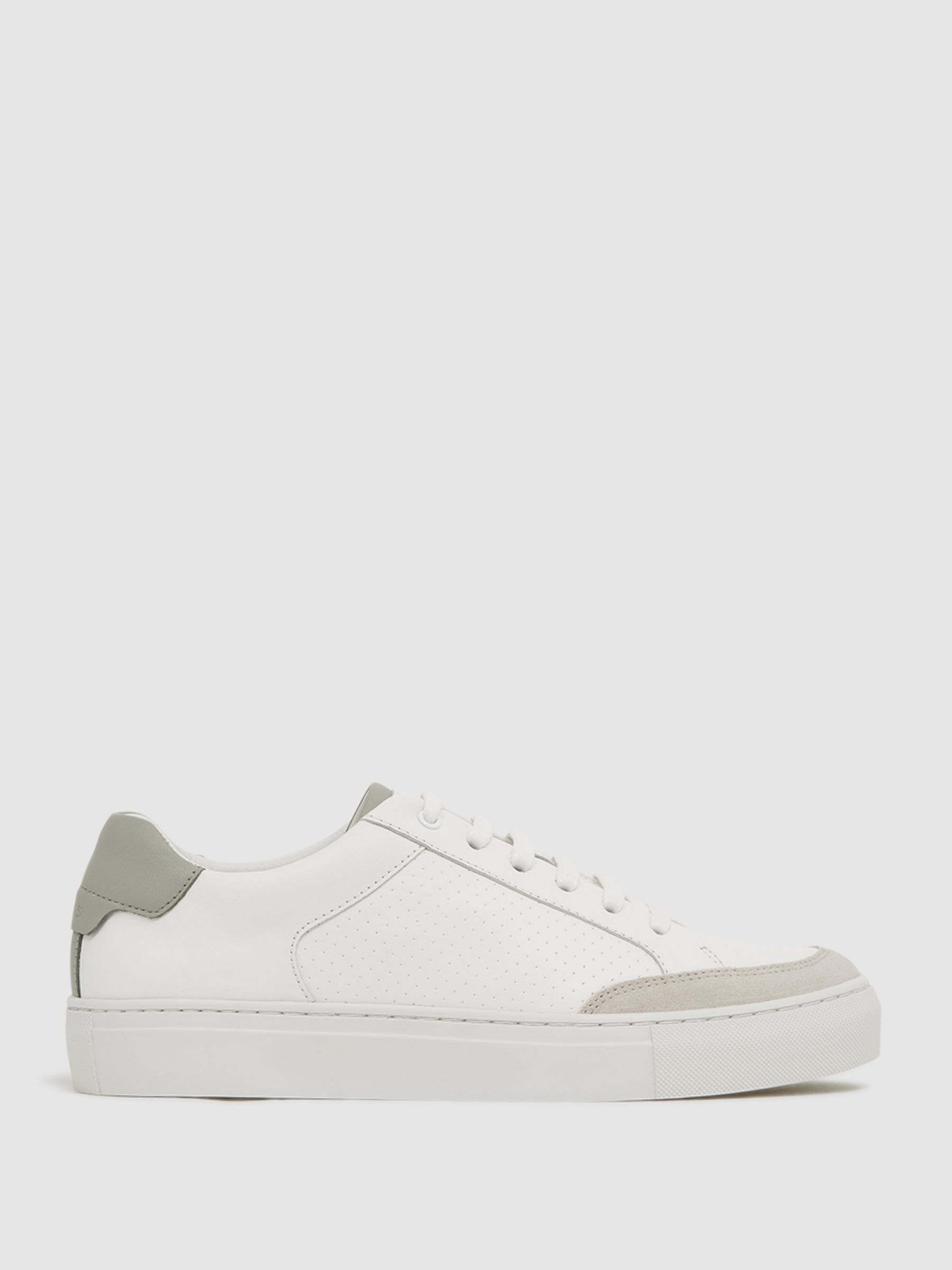 Reiss Ashley Low Top Leather Trainers - REISS
