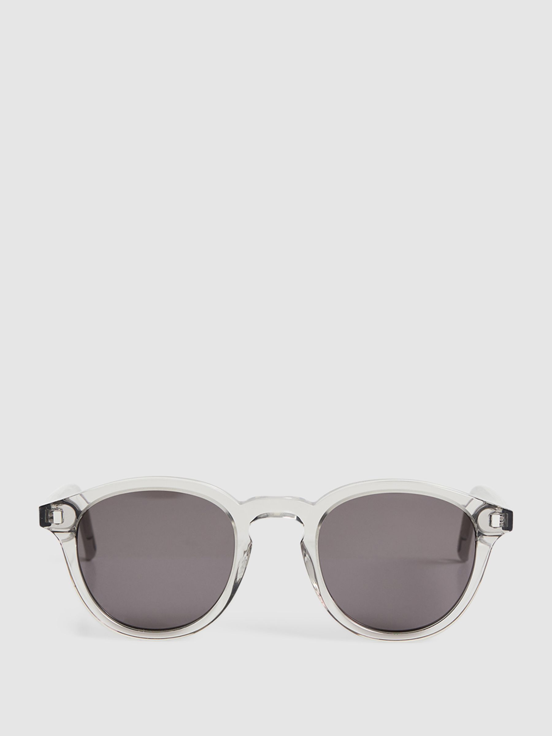 Monokel Eyewear Round Sunglasses in Grey - REISS