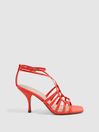 Reiss Coral Eva Leather Strappy Heels