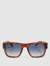 Eyewear by David Beckham Square Tortoiseshell Sunglasses