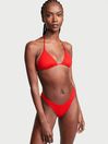 Victoria's Secret Flame Rib Red Brazilian Bikini Bottom