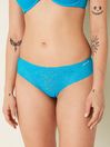 Victoria's Secret PINK Bright Marine Blue Thong Lace No Show Knickers