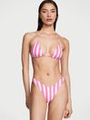 Victoria's Secret Pink Cabana Stripe Triangle Swim Bikini Top