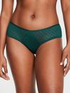 Victoria's Secret Black Ivy Green Lace Cheeky Icon Knickers