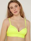 Victoria's Secret PINK Electro Yellow Non Wired Push Up Smooth T-Shirt Bra