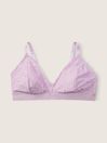 Victoria's Secret PINK Misty Lilac Purple Fuller Cup Lace Unlined Triangle Bralette