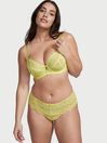 Victoria's Secret Lime Citron Yellow Lace Hipster Thong Knickers