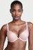 Victoria's Secret Purest Pink Bombshell Add 2 Cups Shine Strap Lace Push Up Bra