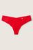 Victoria's Secret PINK Red Pepper Red No Show Thong Knickers