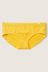 Victoria's Secret PINK Maize Yellow with Graphic Yellow Seamless Hipster Knickers