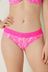Victoria's Secret PINK Atomic Pink Marble Thong Cotton Logo Knickers