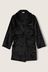 Victoria's Secret PINK Pure Black Cosy Long Sleeve Dressing Gown