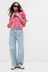 Pink Barbie Adult Puff Sleeve Icon Denim Jacket