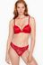 Victoria's Secret Lipstick Red Lacquer Lace Thong Panty