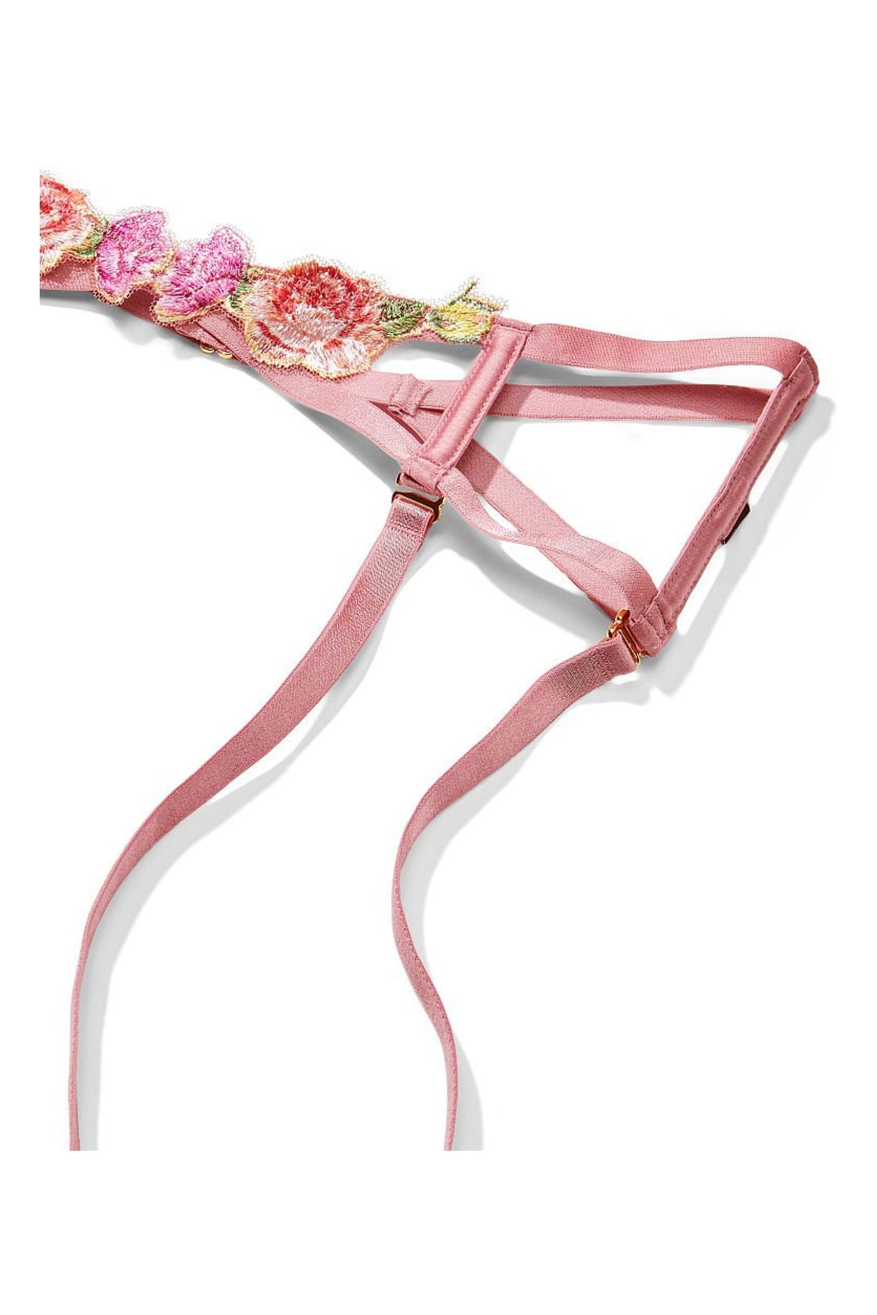Victoria's Secret Rose Embroidered Garter Belt Victoria's Secret Ireland